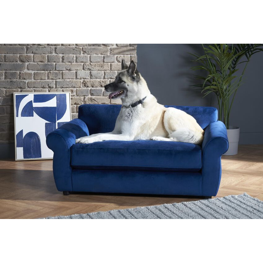 ScS Living Fabric Hoxton Velvet Dog Sofa by SCS
