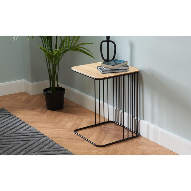 ScS Signature Everly Oak Sofa Side Table by SCS