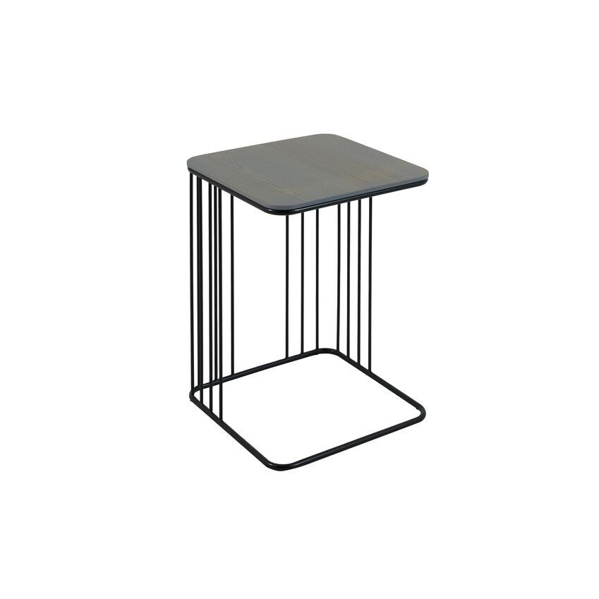 ScS Signature Everly Black Oak Sofa Side Table by SCS