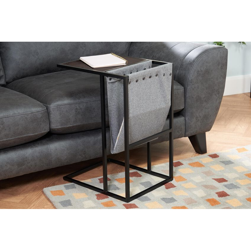 ScS Signature Aria Black Oak Side Magazine Table by SCS