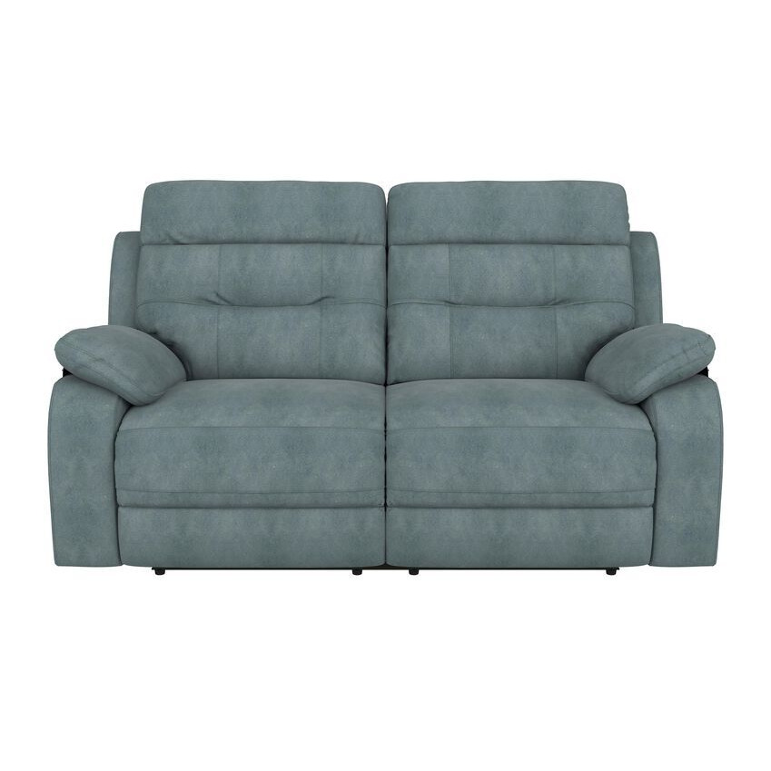Endurance Blue Fabric Roman 2 Seater Sofa by SCS