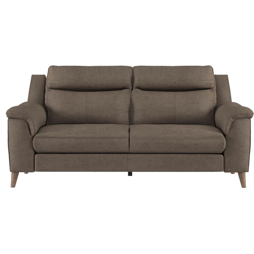ScS Living Brown Fabric Brodie 3 Seater Sofa by SCS