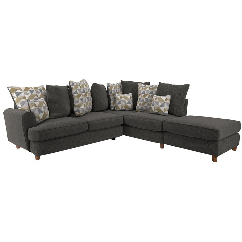 ScS Living Grey Percy Fabric 2 Corner 1 Right Hand Facing Chaise