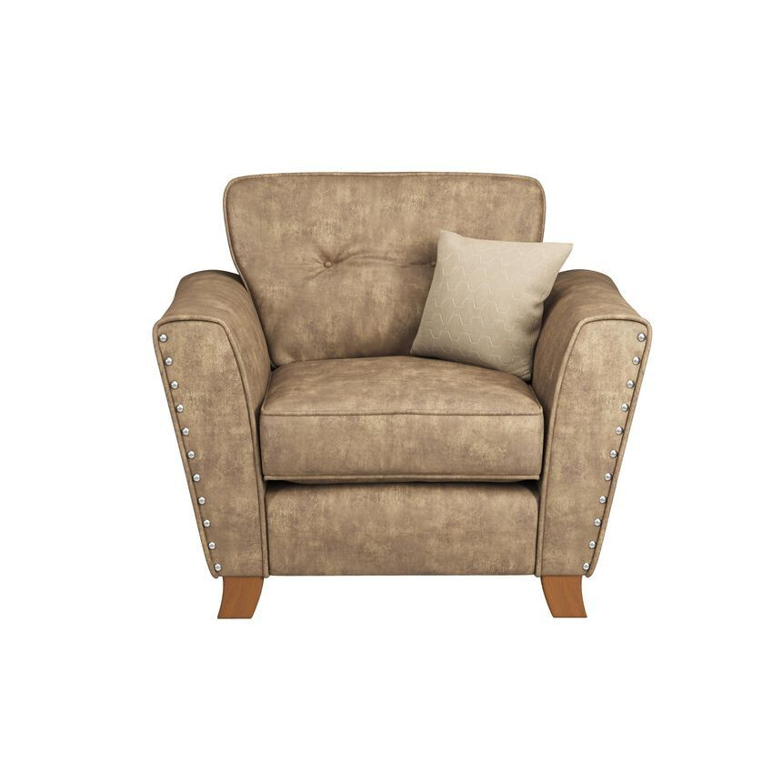 ScS Living Brown Eliza Fabric Standard Chair by SCS
