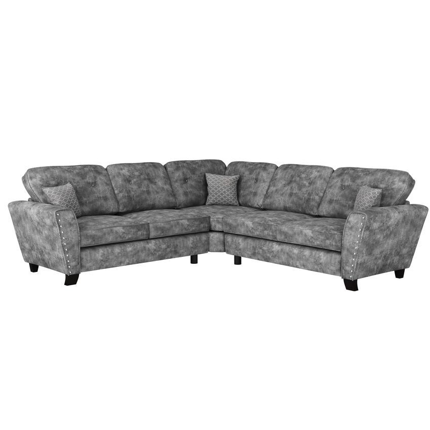 ScS Living Grey Eliza Fabric 2 Corner 2 Sofa by SCS