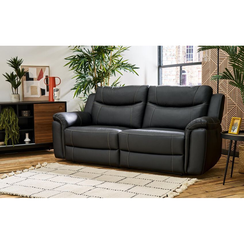 ScS Living Grayson Leather 3 Seater Sofa by SCS