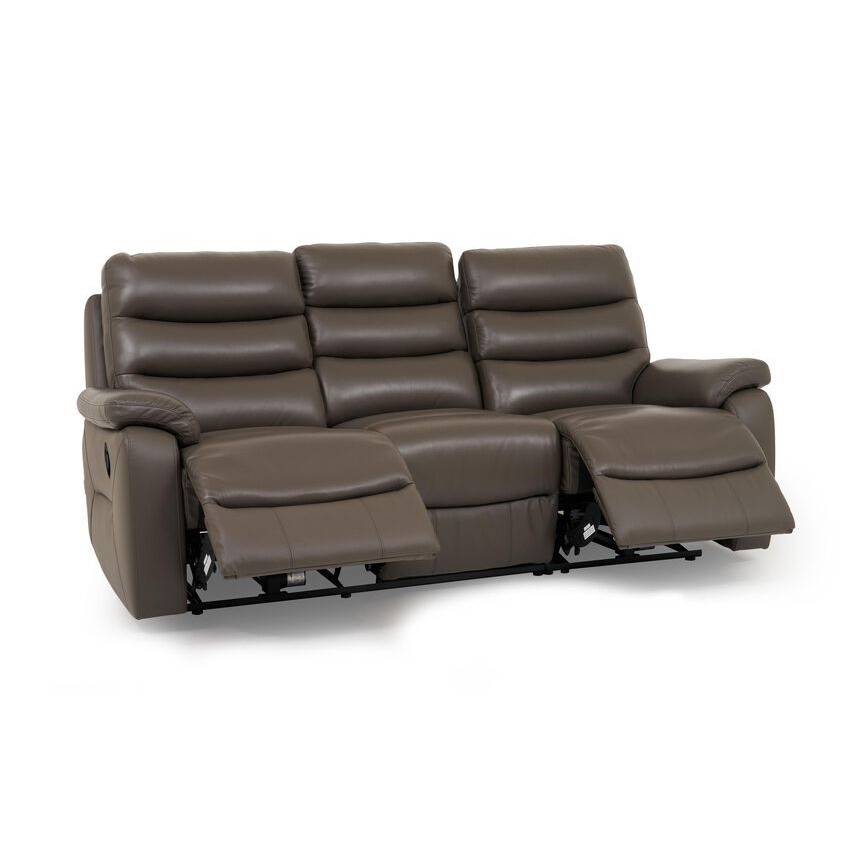 La-Z-Boy Grey Tucson 3 Seater Manual Recliner Sofa by SCS | ufurnish.com