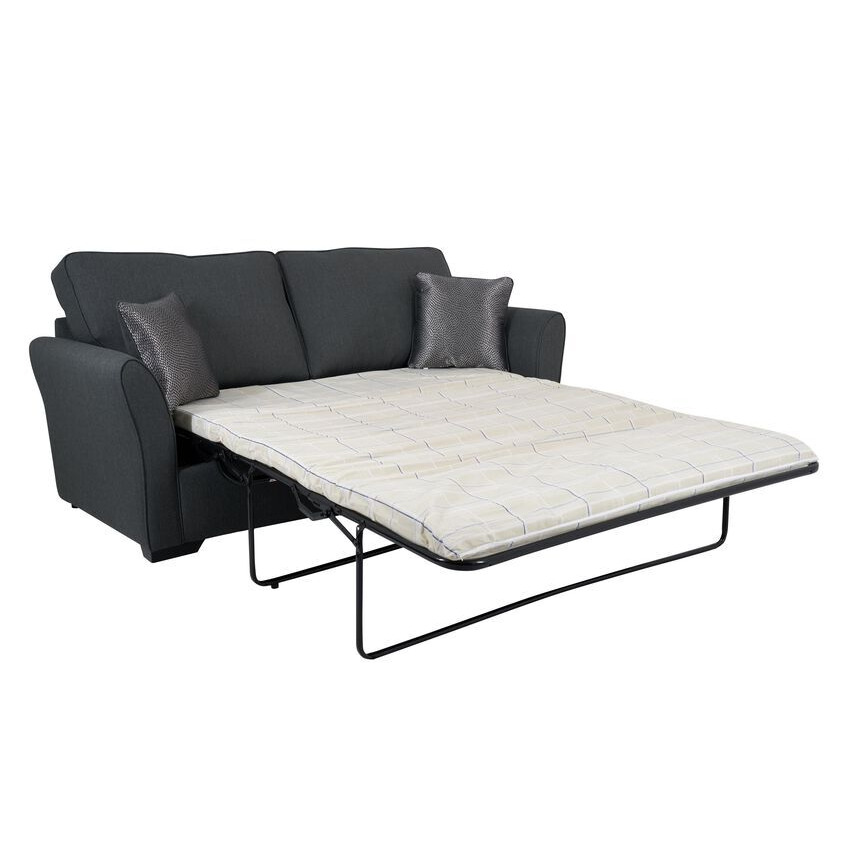 ScS Living Grey Fabric Brixham 3 Seater Deluxe Sofa Bed by SCS