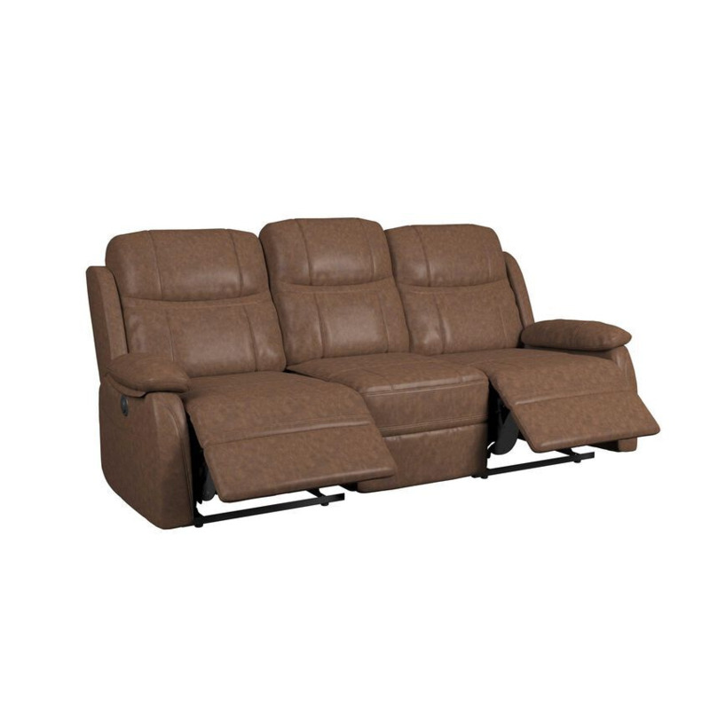 ScS Living Brown Cormac 3 Seater Power Recliner Sofa by SCS | ufurnish.com