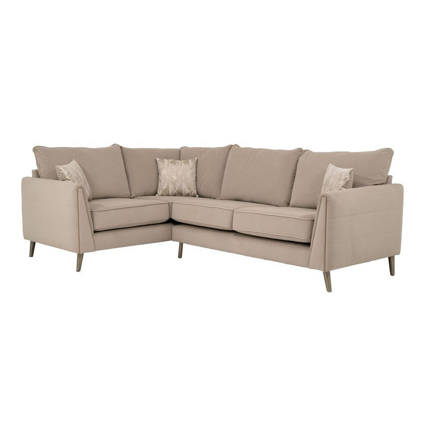 ScS Living Fabric Lyra Velvet 1 Corner 2 Sofa by SCS