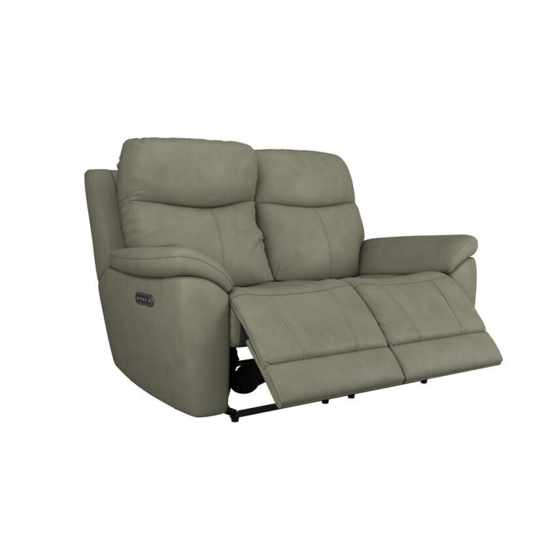 ScS Living Green Fabric Ethan 2 Seater Power Recliner Sofa with Head