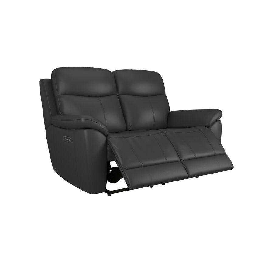 ScS Living Black Ethan 2 Seater Power Recliner Sofa by SCS