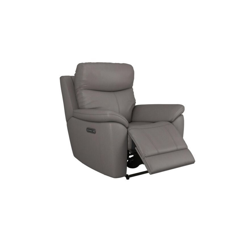 ScS Living Grey Ethan Power Recliner Chair with Head Tilt & Lumbar by SCS