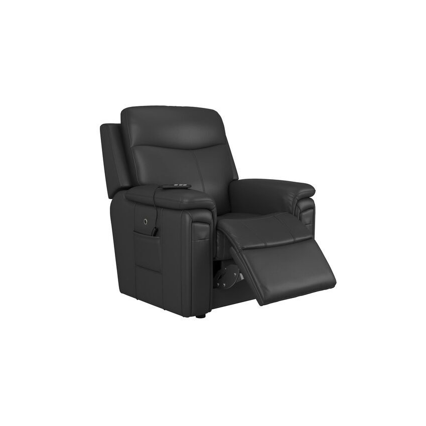 ScS Living Black Ethan Lift & Rise Chair with Cup Holders & Heated Seat