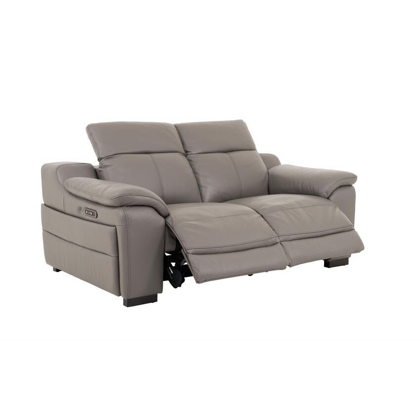 La-Z-Boy Grey Austin 2 Seater Power Recliner Sofa with Power Head Tilt ...
