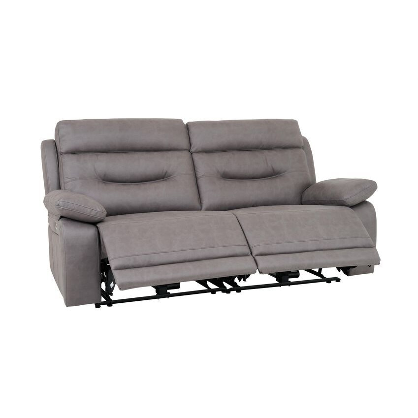 Endurance Grey Forest Fabric 3 Seater Power Recliner Sofa by SCS