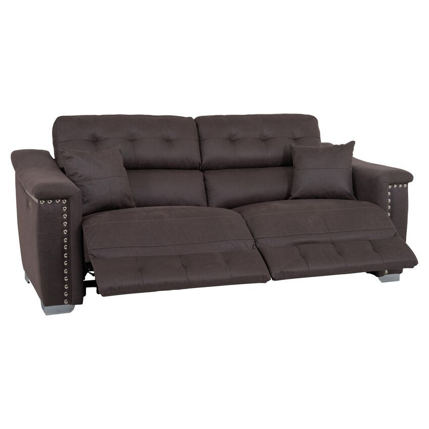 La-Z-Boy Grey Hollywood Fabric 3 Seater Power Recliner Sofa by SCS ...