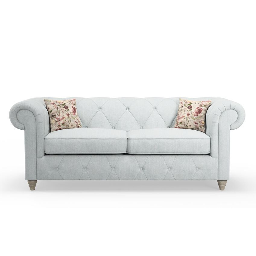 ScS Living Blue Abbey Fabric 3 Seater Sofa by SCS