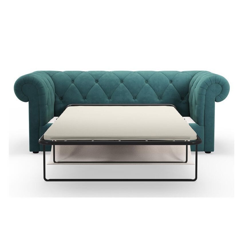 ScS Living Blue Abbey Fabric 3 Seater Sofa Bed by SCS