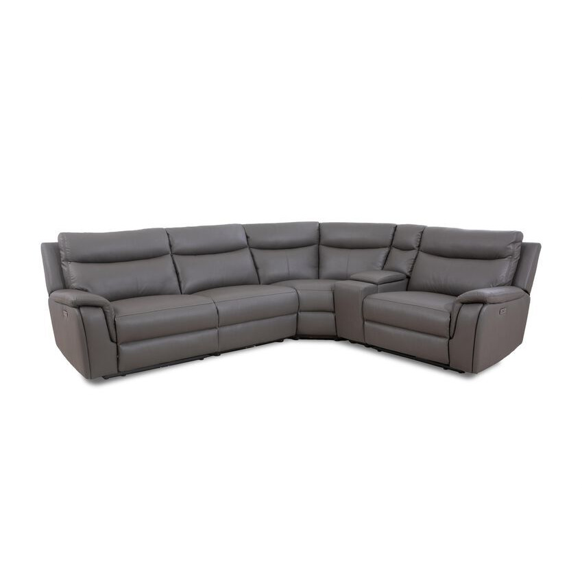 ScS Living Maverick Express Fabric 2 Corner 1 Power Recliner Sofa with