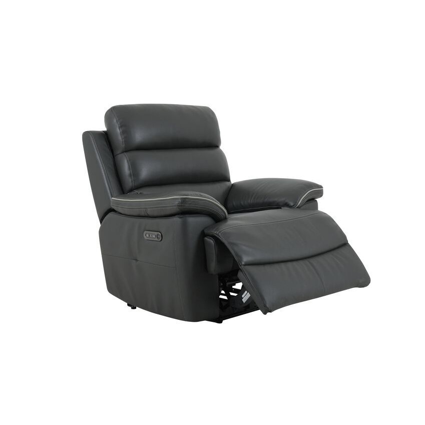 ScS Living Fabric Griffin Power Recliner Chair with Bluetooth by SCS