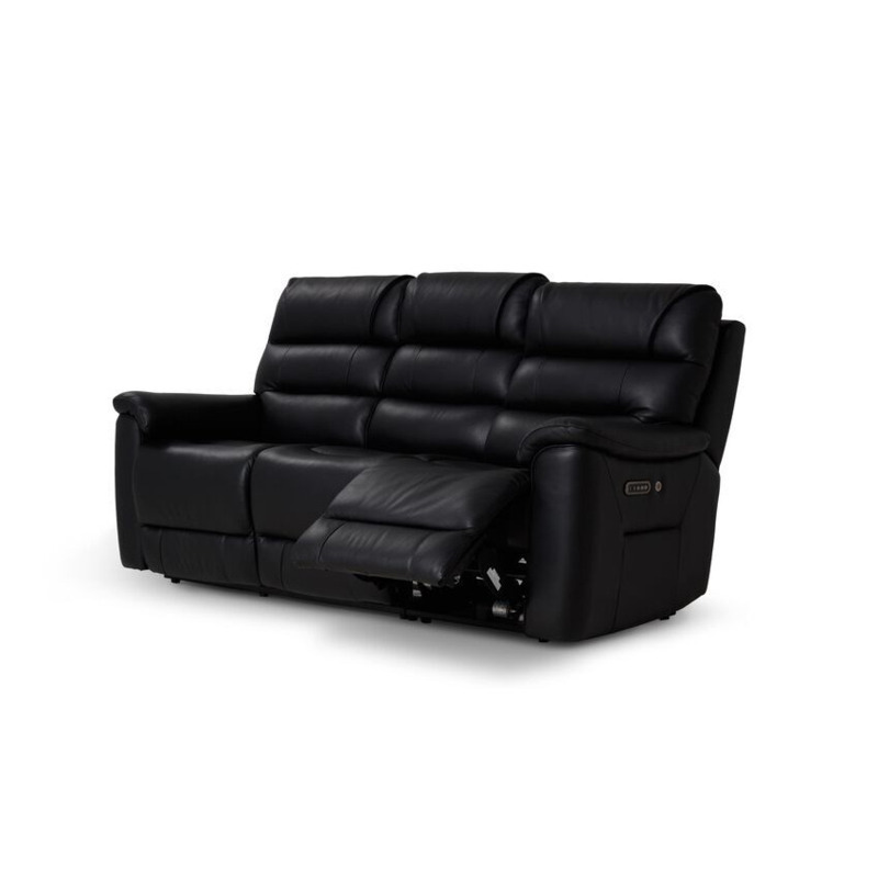 La-Z-Boy Fabric Parker 3 Seater Power Recliner Sofa with Head Tilt ...