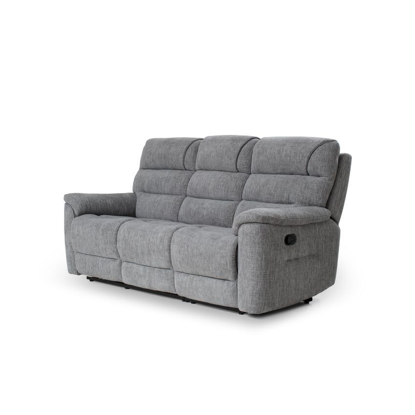 La-Z-Boy Fabric Parker 3 Seater Manual Recliner Sofa with Latch by SCS ...