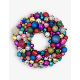 Rani 29 multi-coloured upcycled-materials Christmas wreath