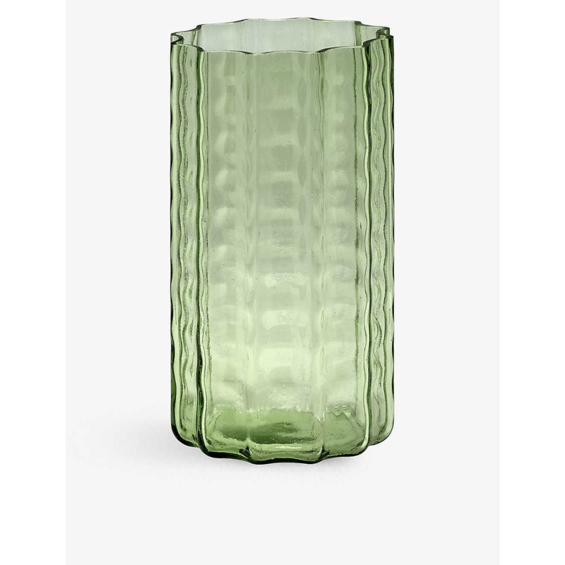 Wave glass vase 21cm by Selfridges