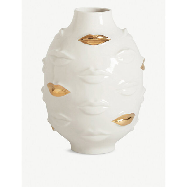 View of Jonathan Adler Gilded Gala Porcelain Vase by Selfridges | ufurnish.com