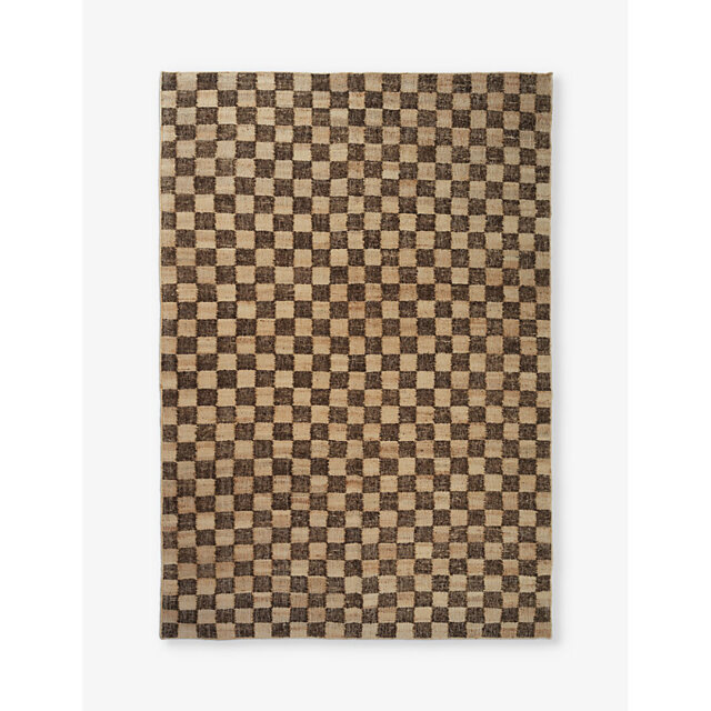 Ferm Living Check-Pattern Wool, Cotton and Jute Rug 200cm x 300cm by ...