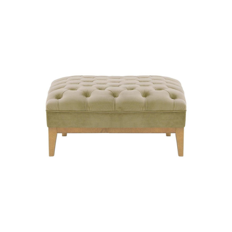 Chesterfield Modern Footstool Wood, mink, Leg colour like oak by SLF24