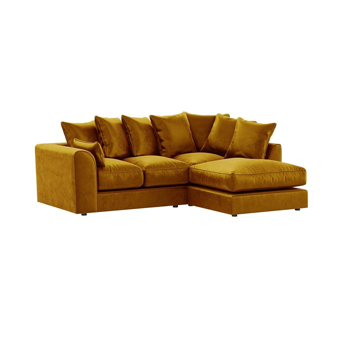 Dillon Velvet Right Hand Corner Sofa, golden by SLF24