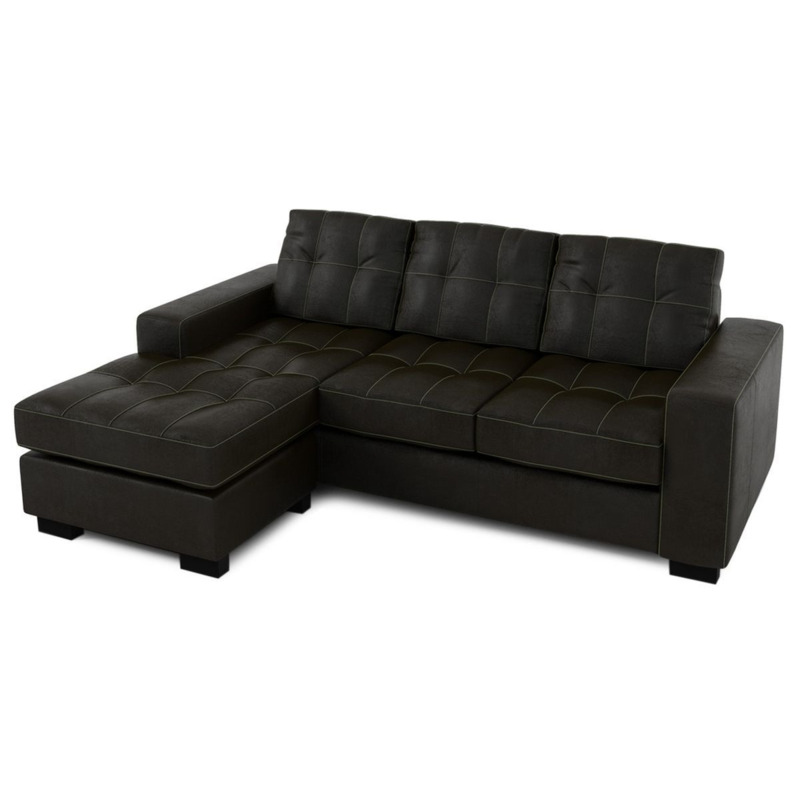 Cool Left Hand Corner Sofa, brown by SLF24