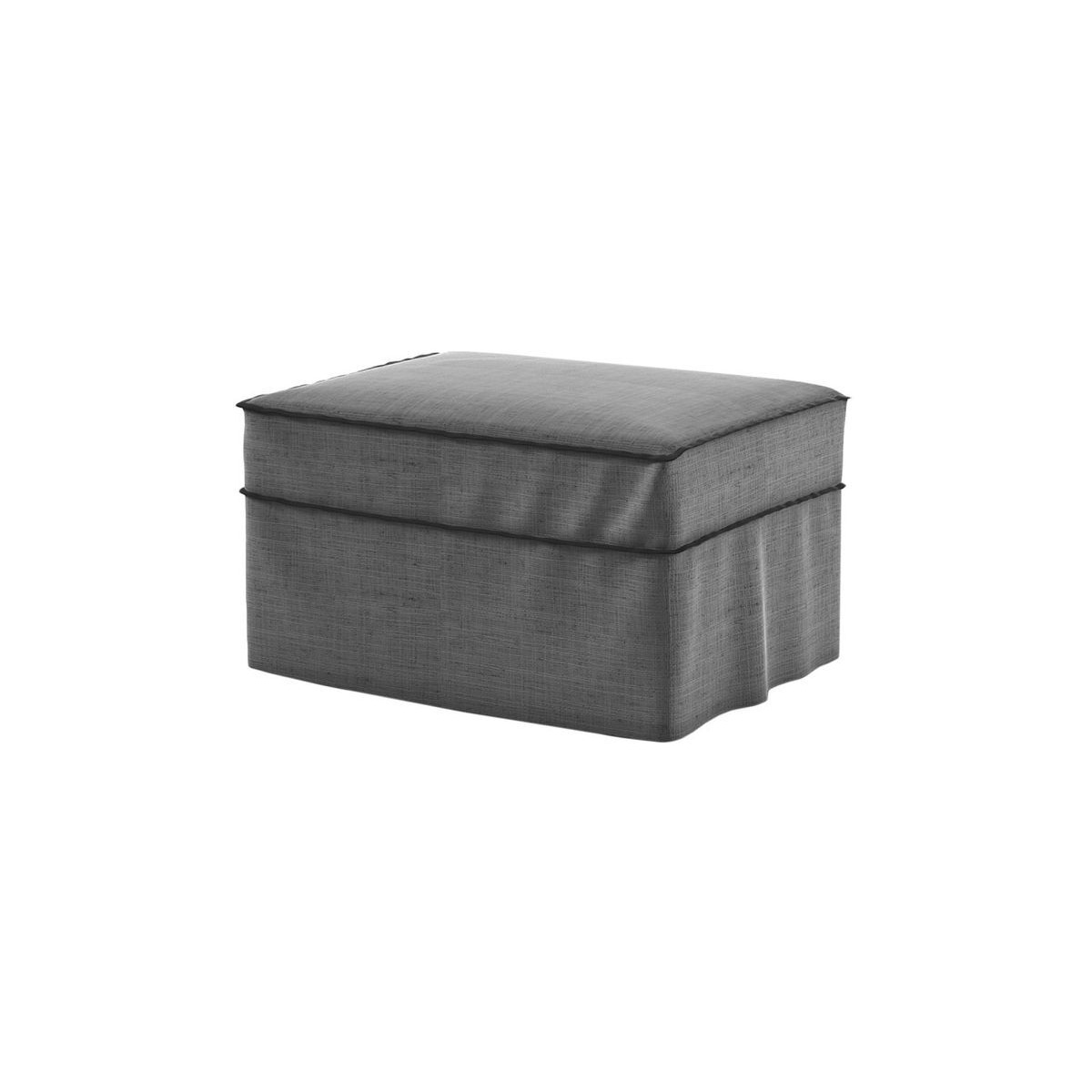 Elize Footstool, dark grey by SLF24