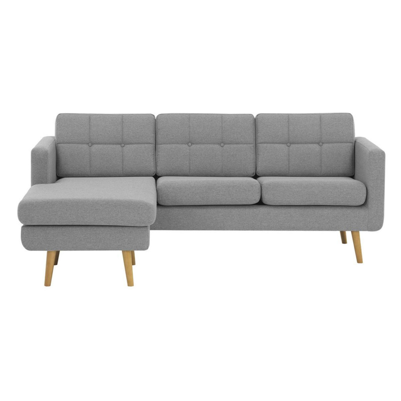 Brest Left Hand Corner Sofa, light grey by SLF24