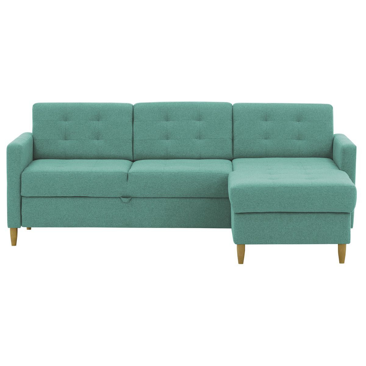 Explorer Corner Sofa Bed With Storage, light blue by SLF24