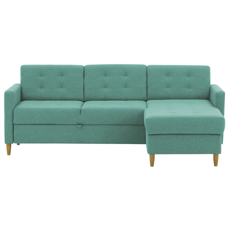 Explorer Corner Sofa Bed With Storage, light blue by SLF24