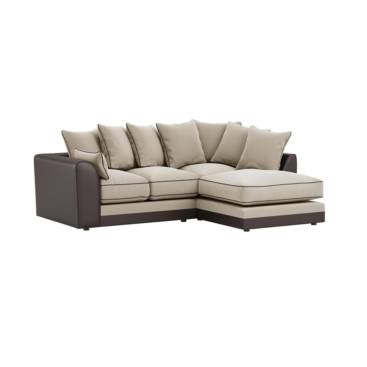 Dillon Right Hand Corner Sofa, beige/brown by SLF24