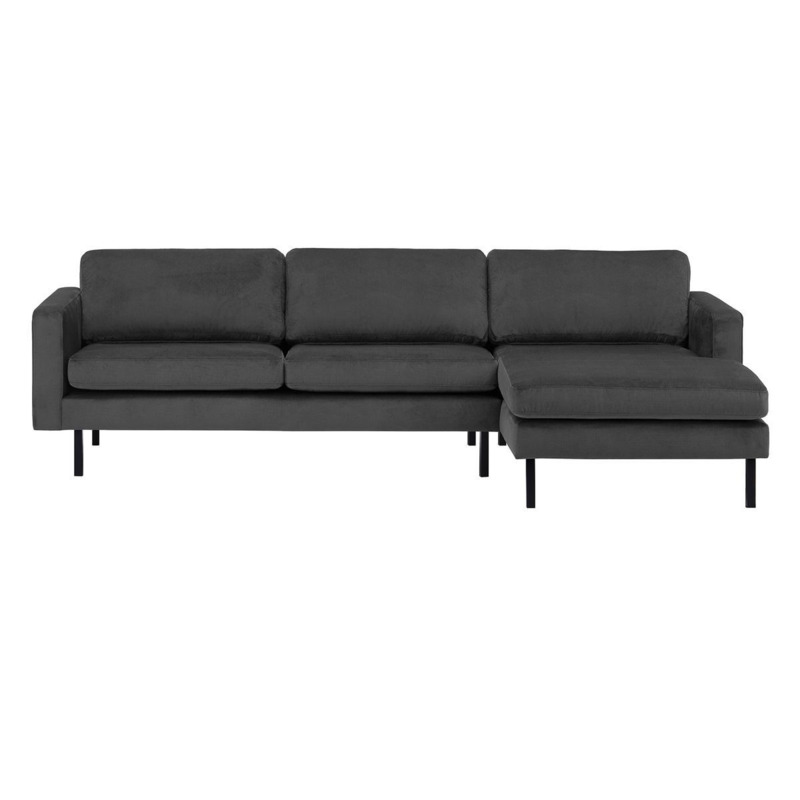 Lioni Right Hand Corner Sofa, dark grey by SLF24