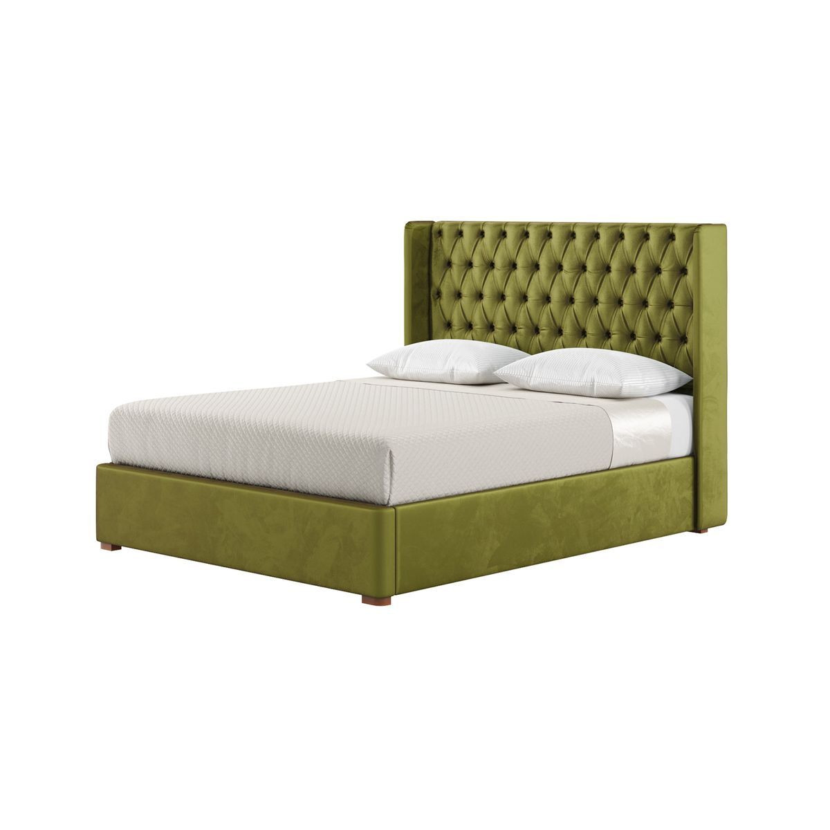 Jewel 5ft King Size Bed Frame With Luxury Deep Button Quilted Wing