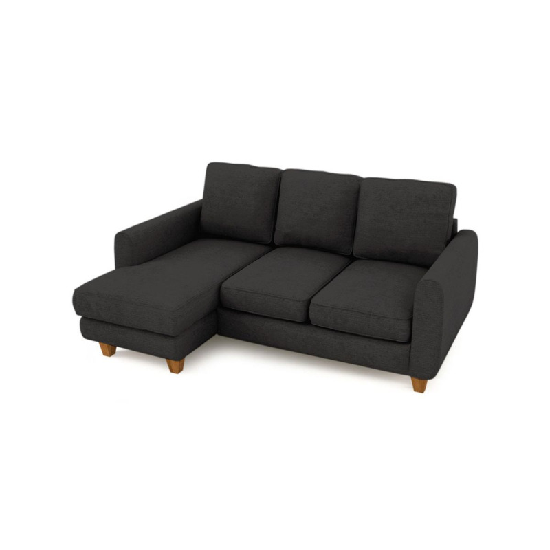 Charm Left Hand Corner Sofa, dark grey by SLF24