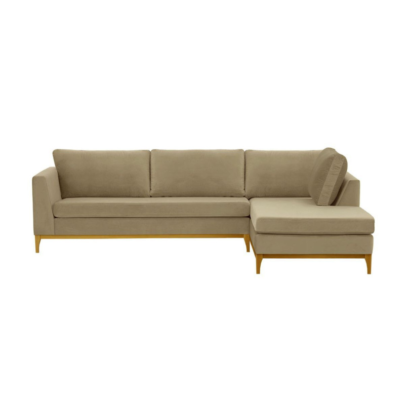 Gosena Wood RightHand Corner Sofa, mink, Leg colour like oak by SLF24