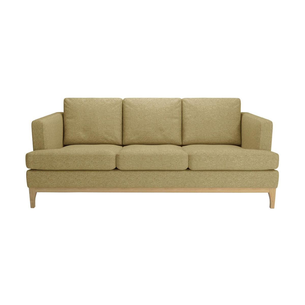 Scarlett 3 Seater Sofa, beige, Leg colour like oak by SLF24