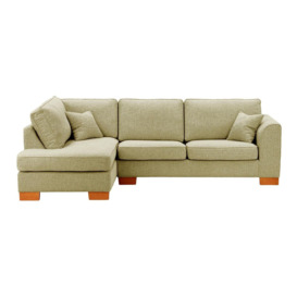 Avos Left Hand Corner Sofa Bed, taupe, brown, Leg colour: aveo
