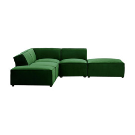 Mojo Modular Corner Sofa, dark green, green