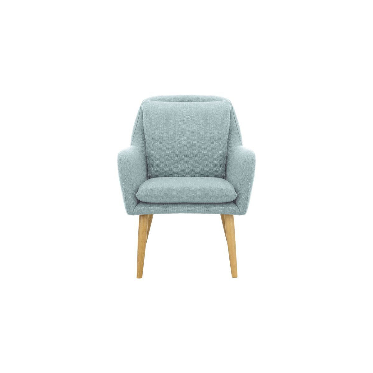 Luie Chair, light blue, Leg colour like oak by SLF24
