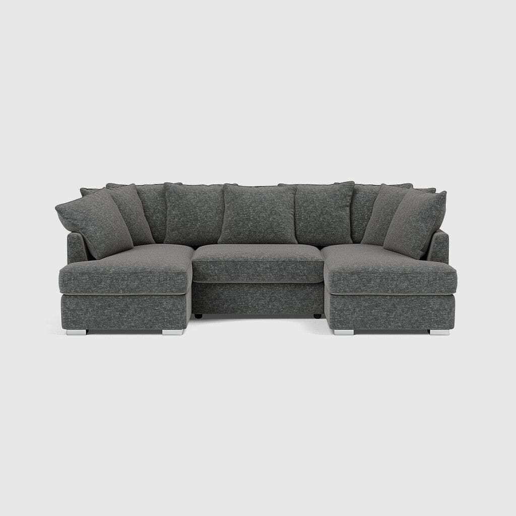 Sofa Club Carnaby Luxe Chenille UShape Corner Sofa Clean Slate by