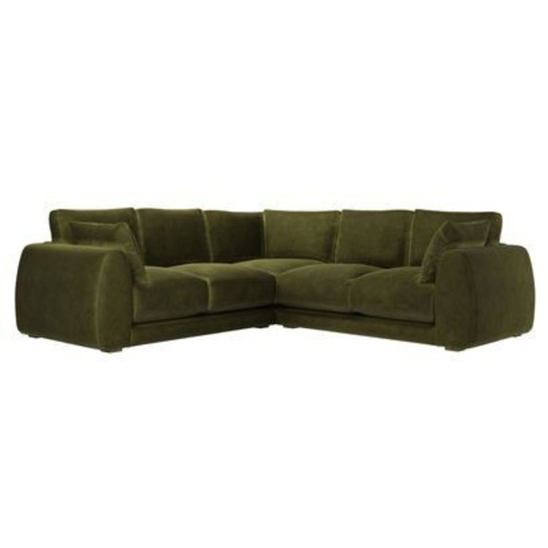 Carmel Medium Corner Sofa in Meadow Smart Velvet by