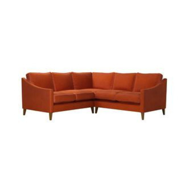Iggy Small Corner Sofa in Moroccan Spice Smart Velvet by